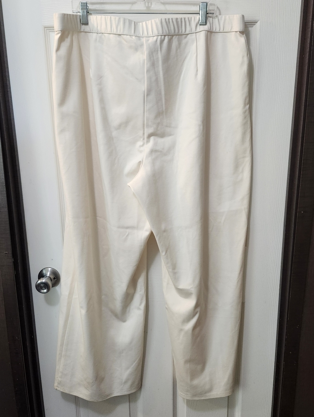 NWT J Jill Cream Elastic Pull On Wide Leg Plus Size Slacks. Sz 3X - Picture 5 of 9